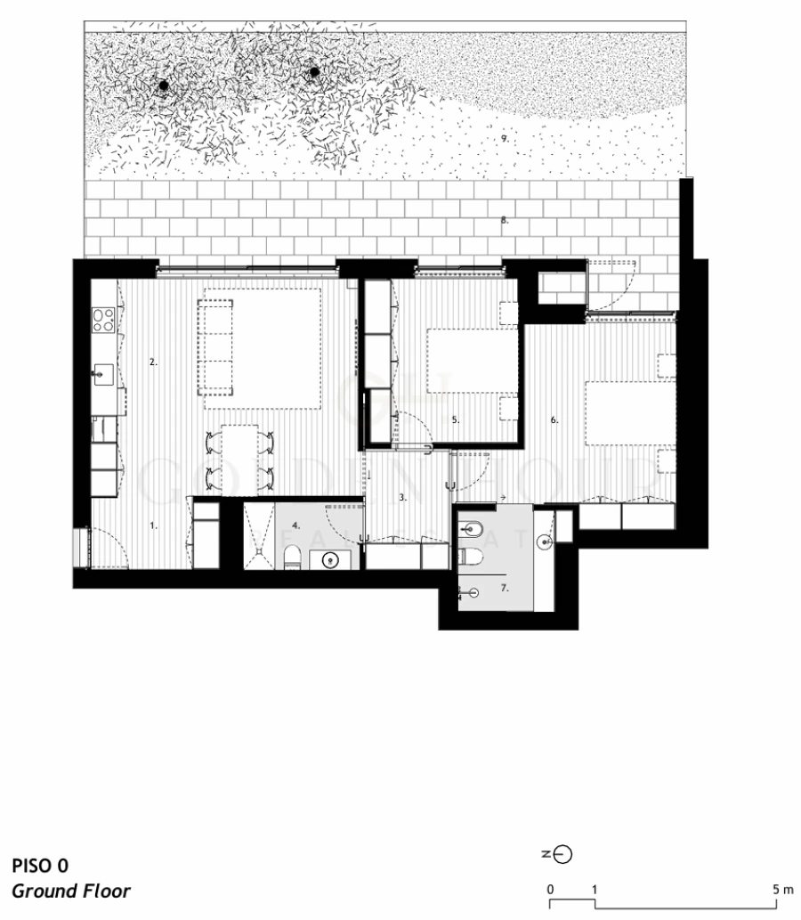 Apartamento T2 para Venda em Arcozelo Planta 1