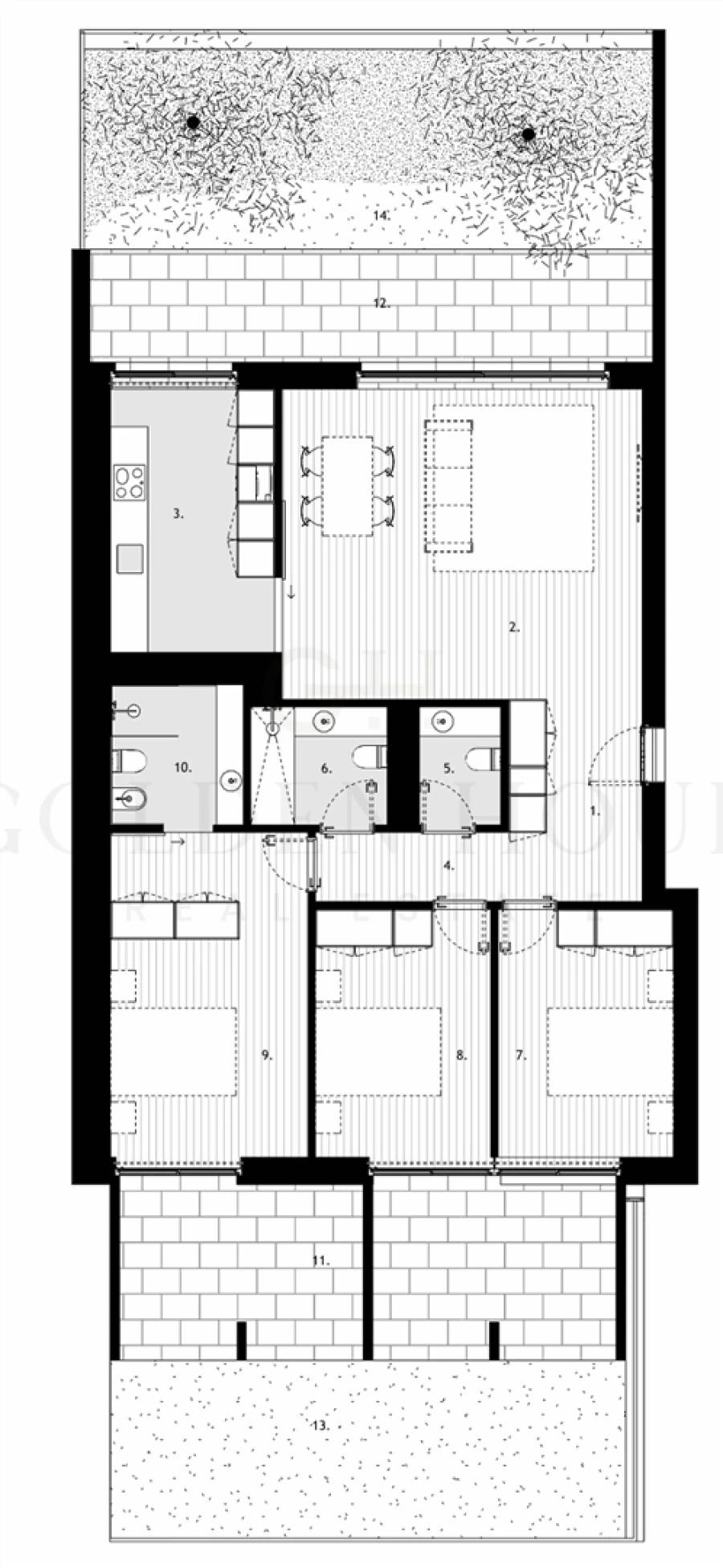 Apartamento T3 para Venda em Arcozelo Planta 1