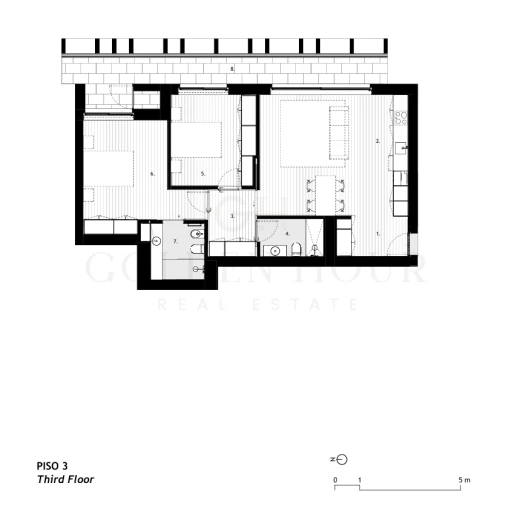 Apartamento T2 para Venda em Arcozelo Planta 1
