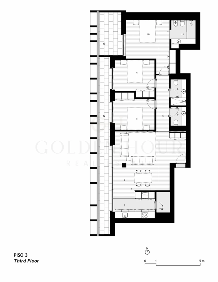 Apartamento T3 para Venda em Arcozelo Planta 1