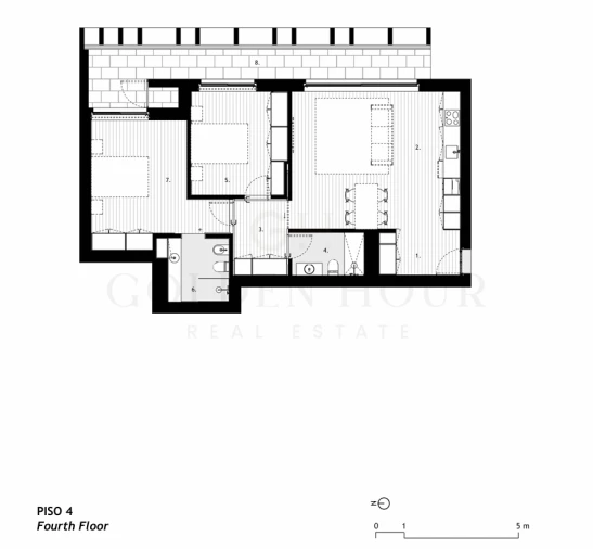 Apartamento T2 para Venda em Arcozelo Planta 1
