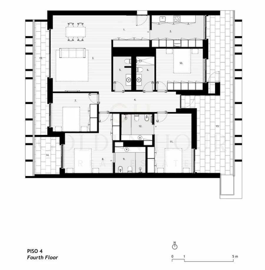 Apartamento T4 para Venda em Arcozelo Planta 1