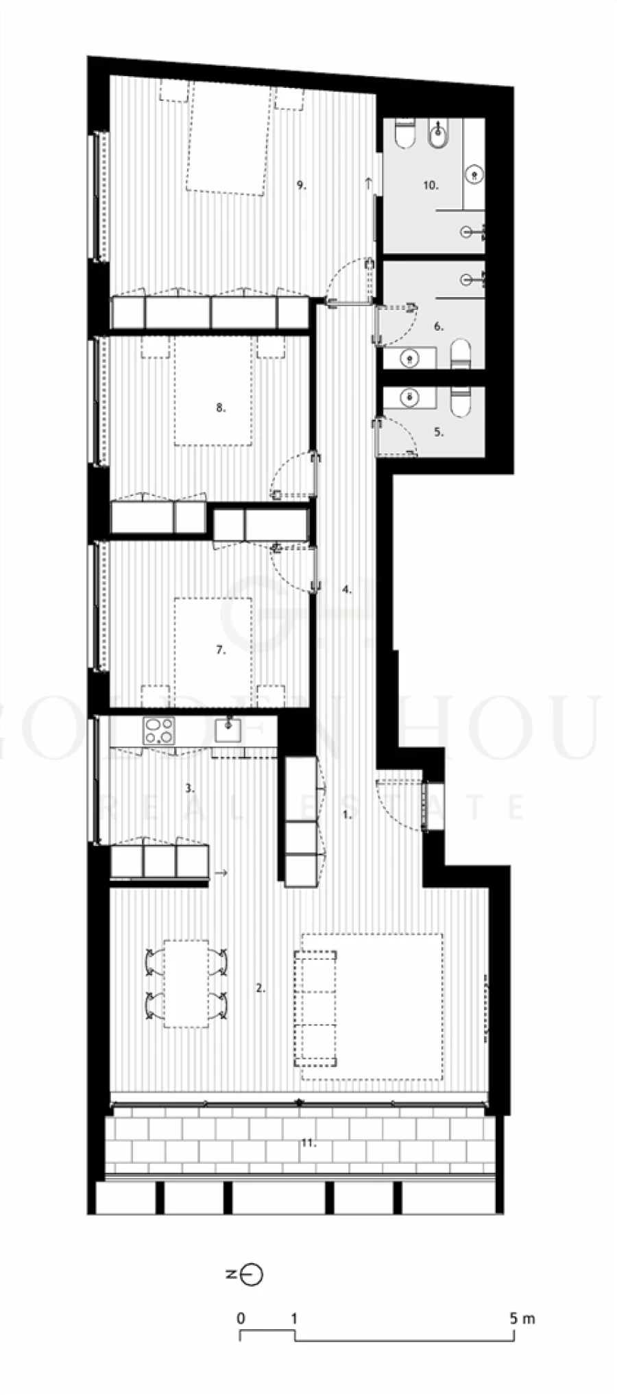 Apartamento T3 para Venda em Arcozelo Planta 1