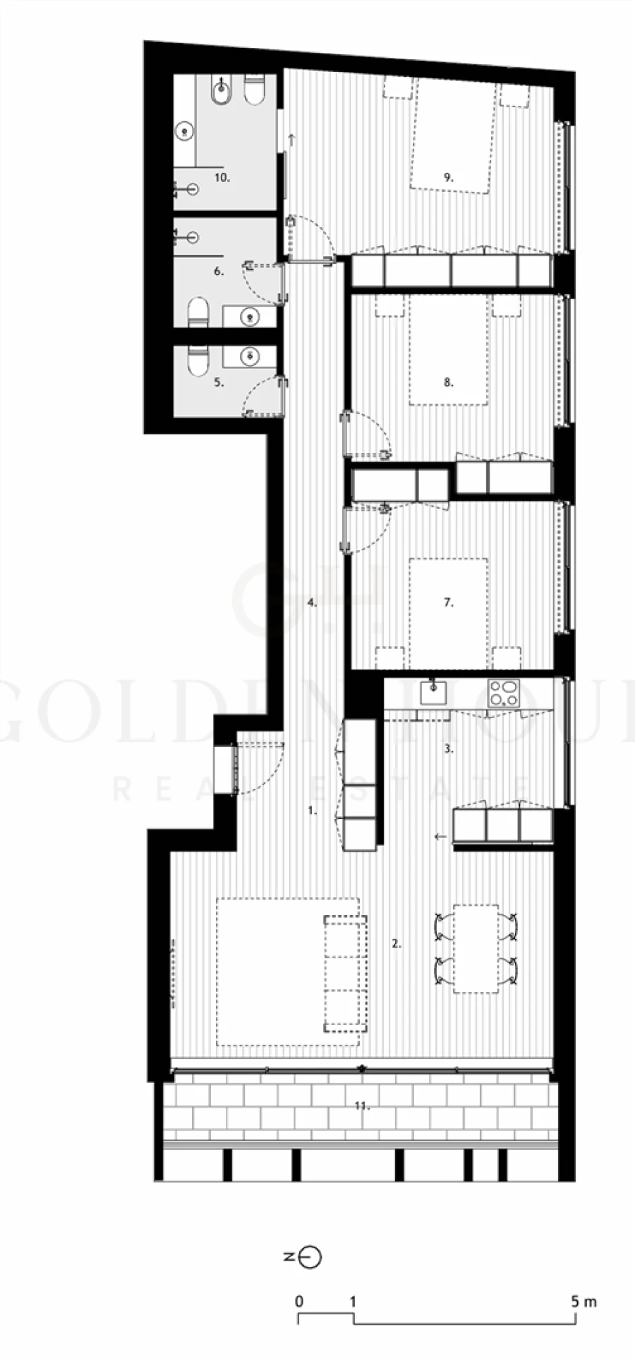 Apartamento T3 para Venda em Arcozelo Planta 1