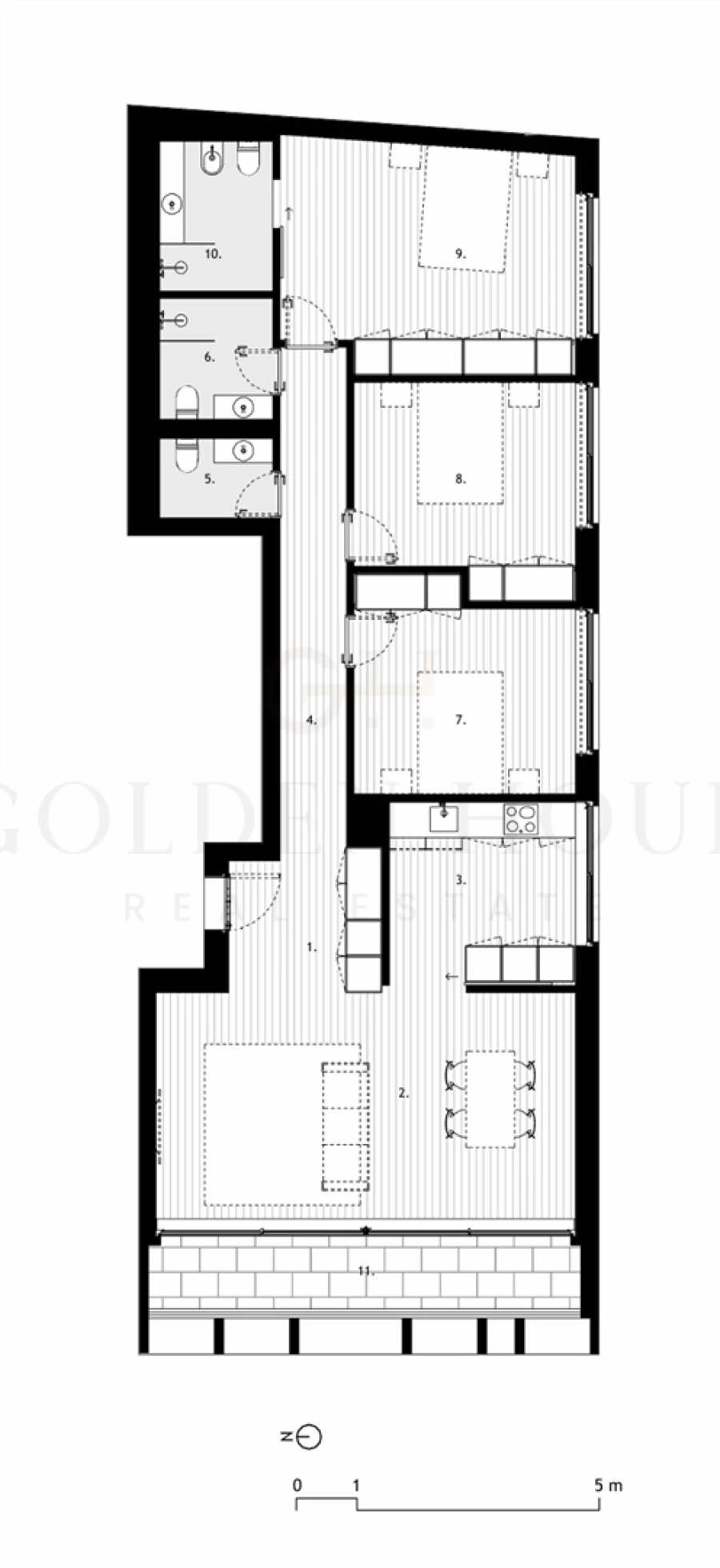 Apartamento T3 para Venda em Arcozelo Planta 1