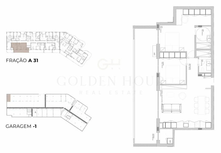 Apartamento T2 para Venda em Oliveira do Douro Planta 1