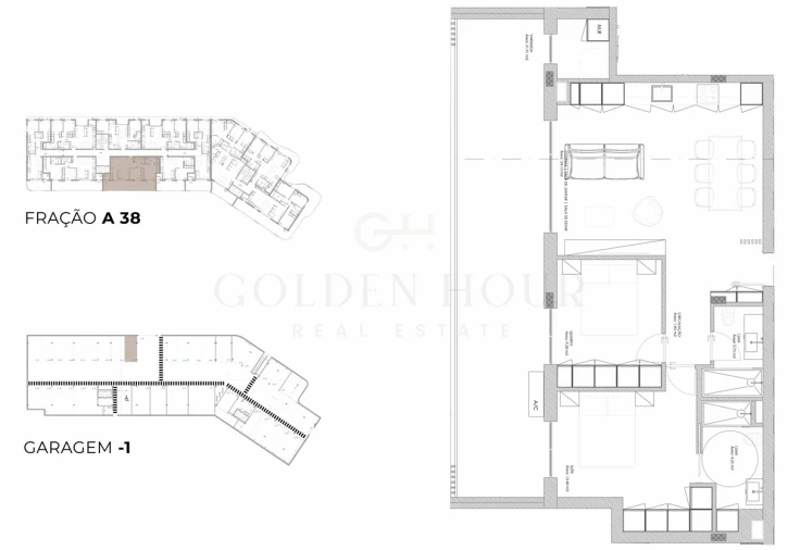 Apartamento T2 para Venda em Oliveira do Douro Planta 1
