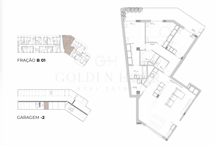 Apartamento T3 para Venda em Oliveira do Douro Planta 1