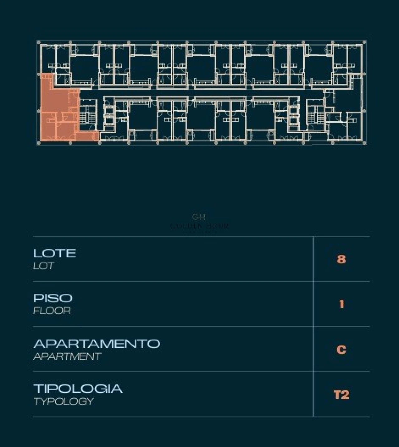Apartamento T2 para Venda em Moreira Planta 2