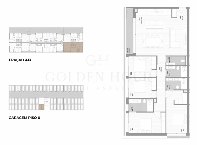 Apartamento T4 para Venda em Fânzeres e São Pedro da Cova Planta 1