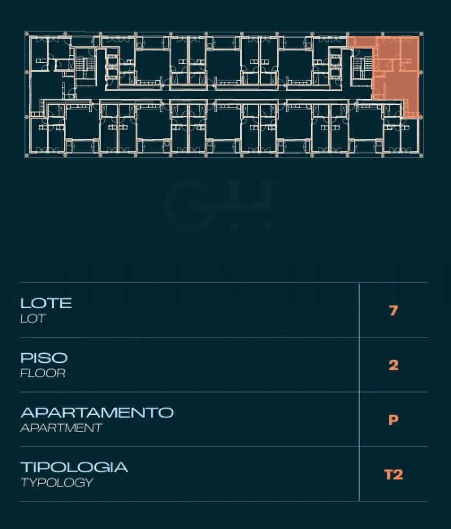 Apartamento T2 para Venda em Moreira Planta 2