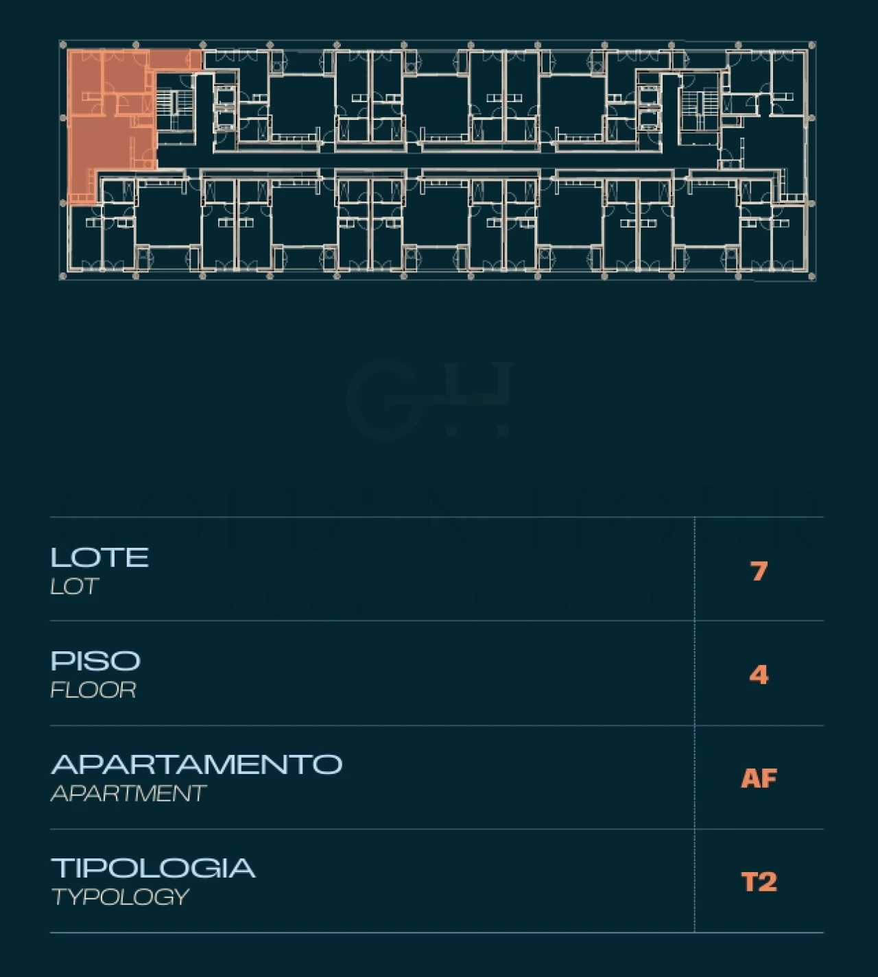 Apartamento T2 para Venda em Moreira Planta 2