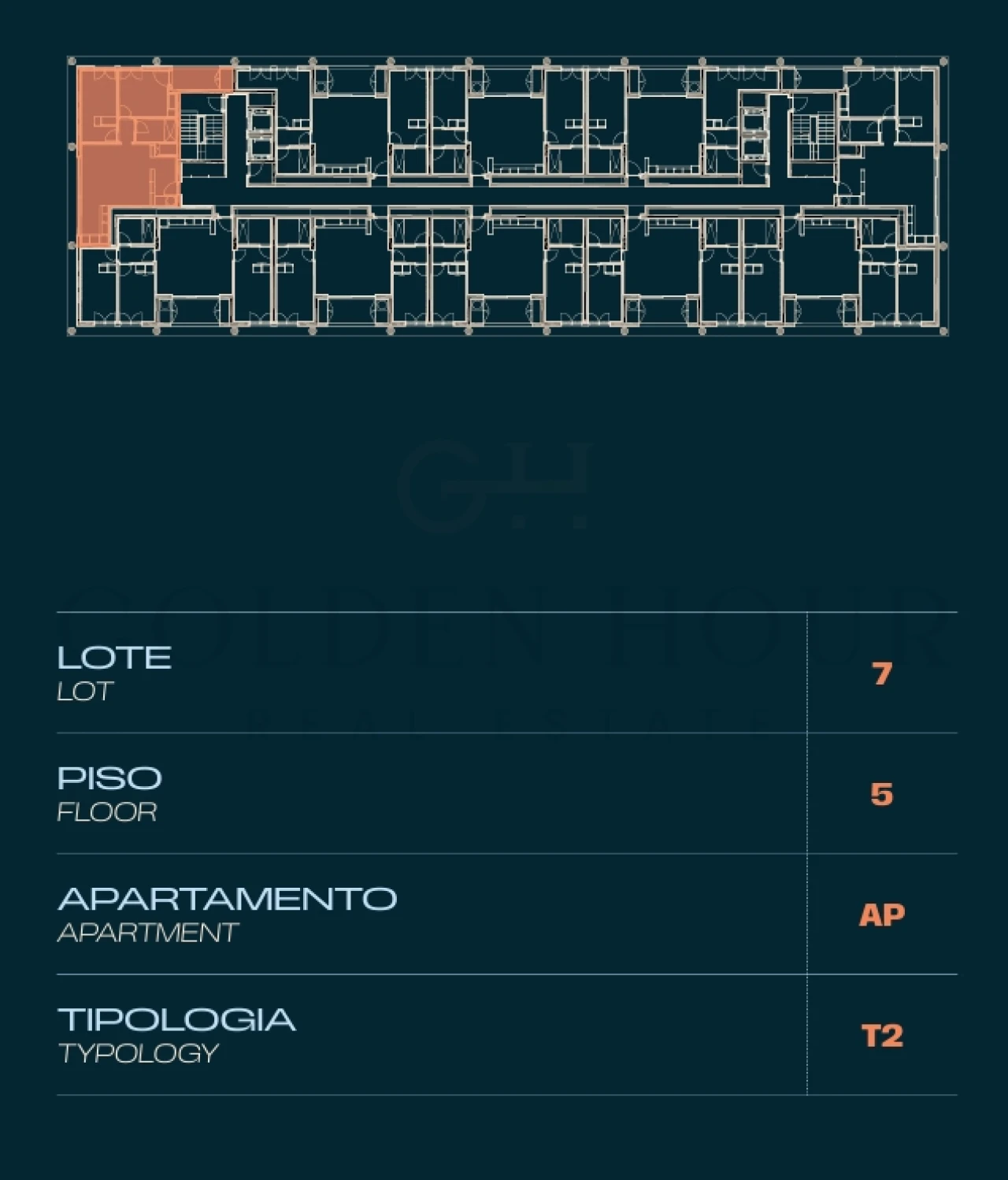 Apartamento T2 para Venda em Moreira Planta 3