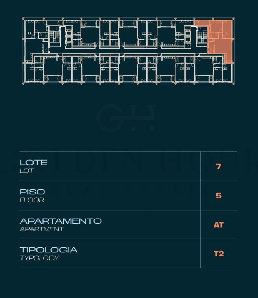 Apartamento T2 para Venda em Moreira Planta 3