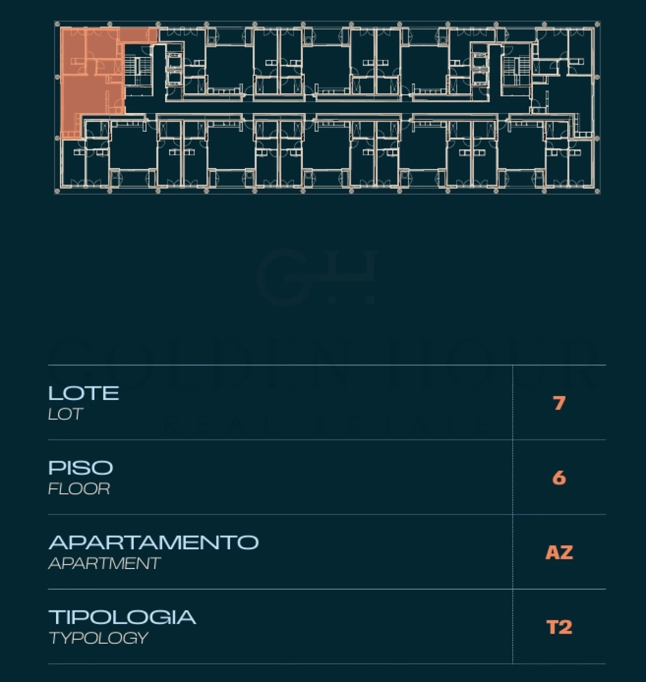 Apartamento T2 para Venda em Moreira Planta 3