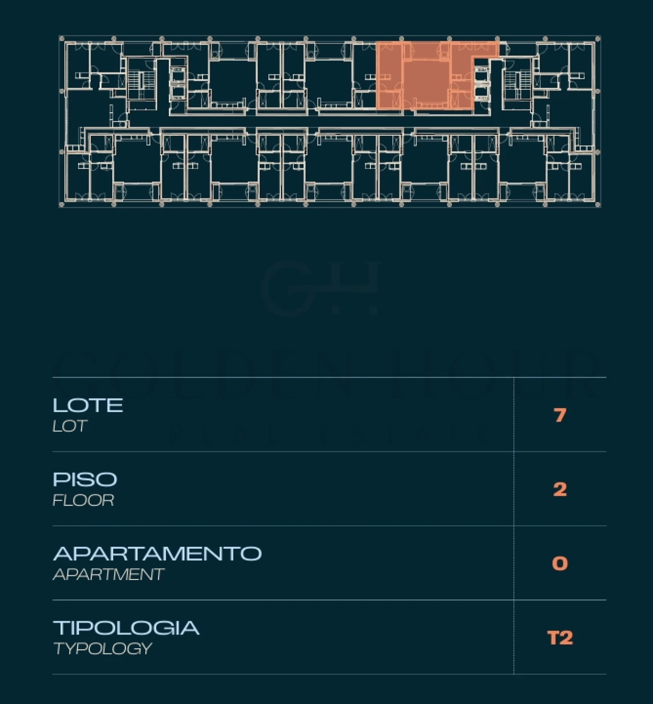 Apartamento T2 para Venda em Moreira Planta 2
