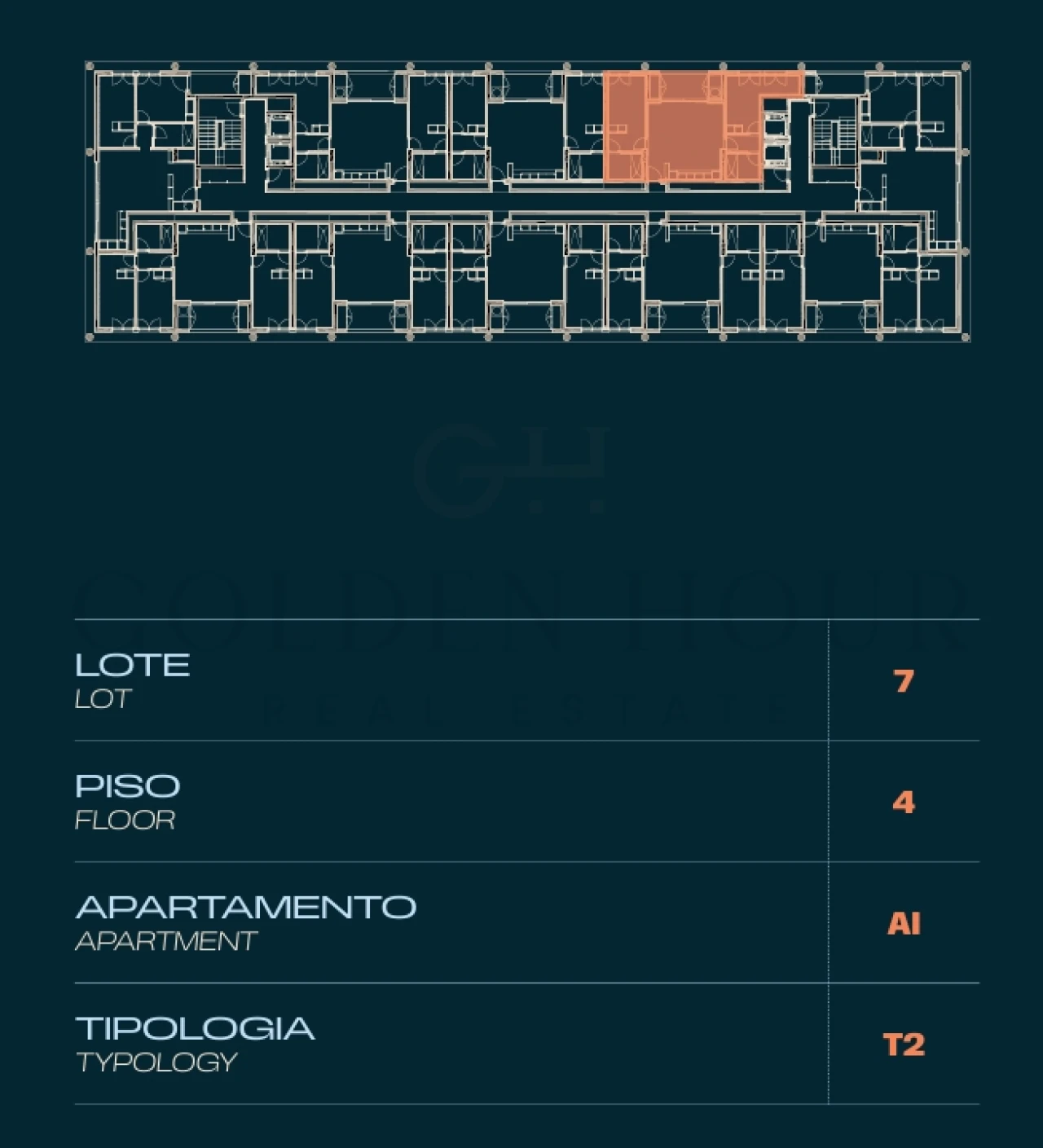 Apartamento T2 para Venda em Moreira Planta 2