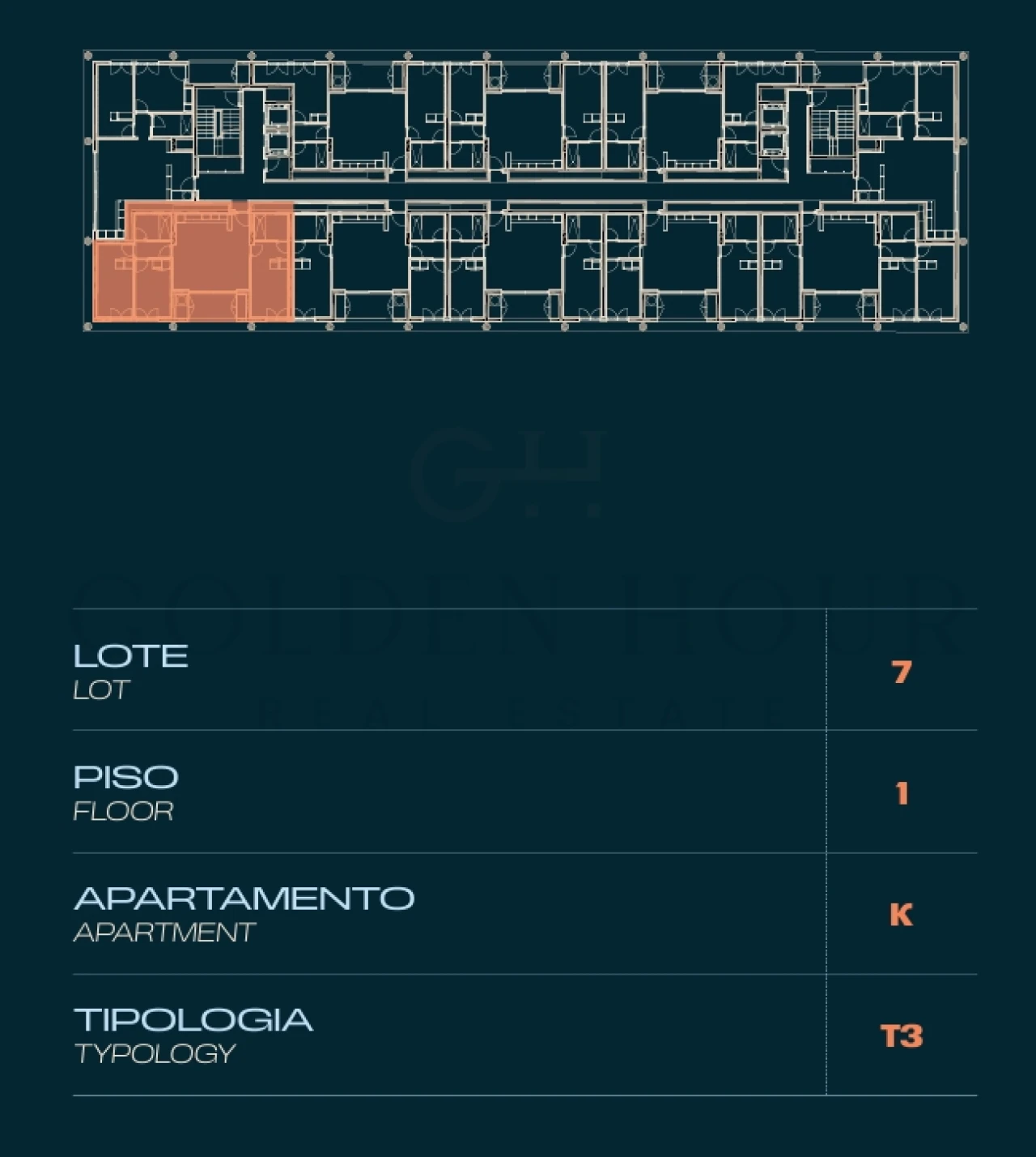 Apartamento T3 para Venda em Moreira Planta 2