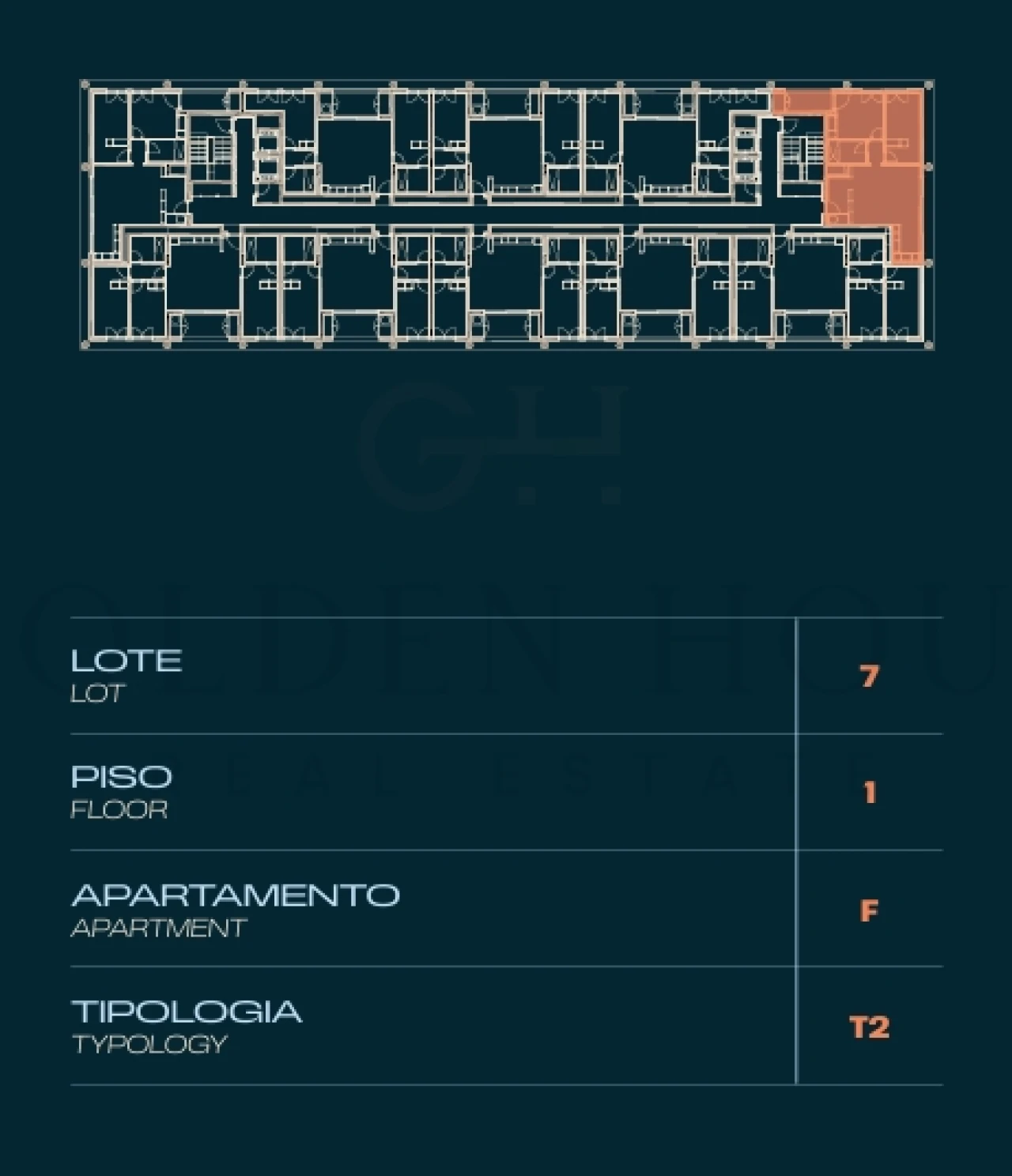Apartamento T2 para Venda em Moreira Planta 2