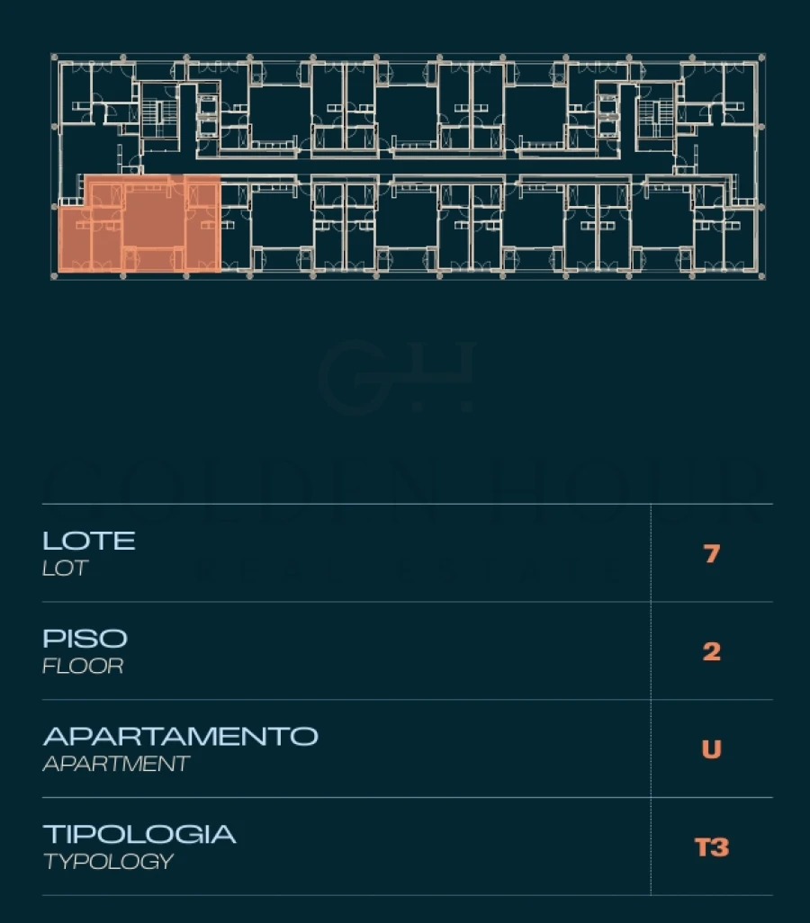 Apartamento T3 para Venda em Moreira Planta 2