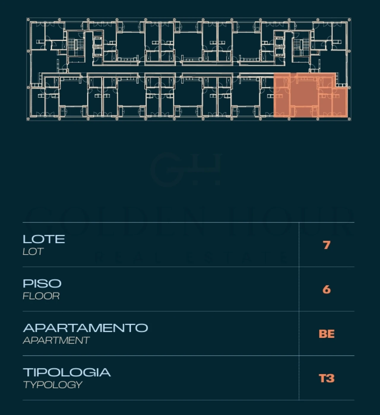 Apartamento T3 para Venda em Moreira Planta 2