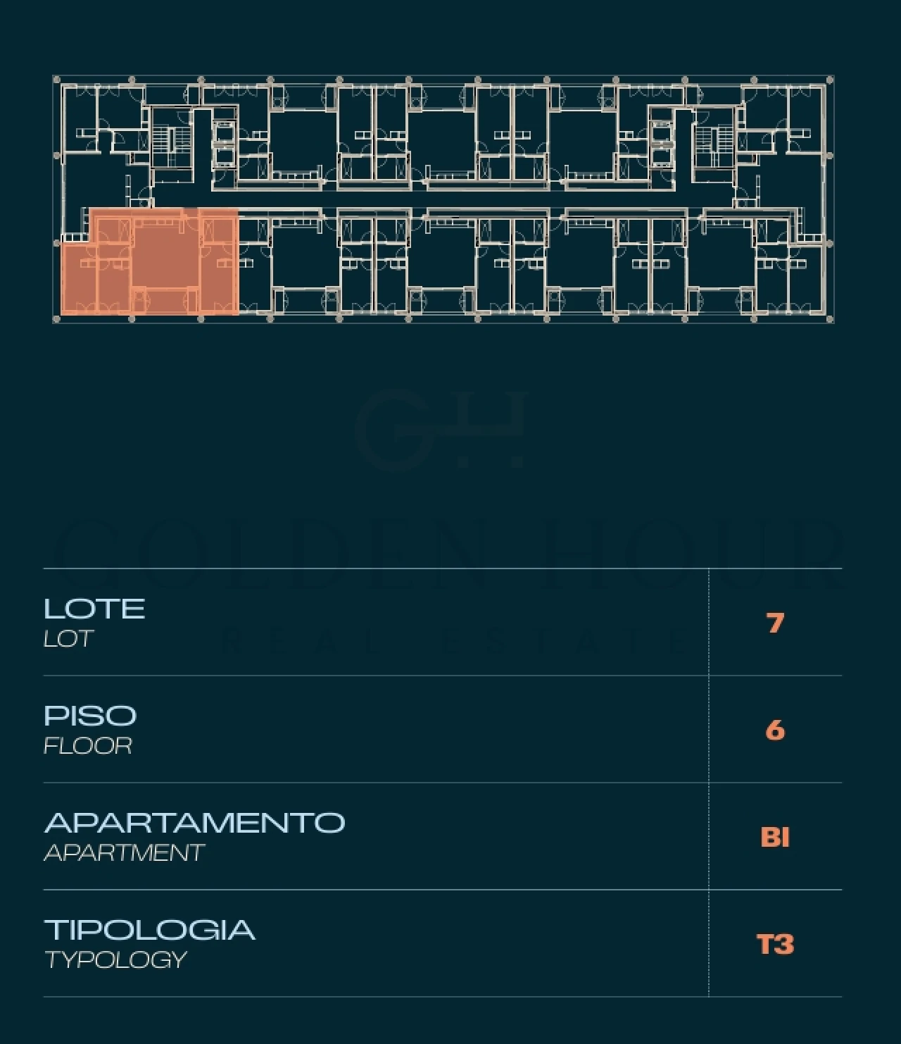 Apartamento T3 para Venda em Moreira Planta 2