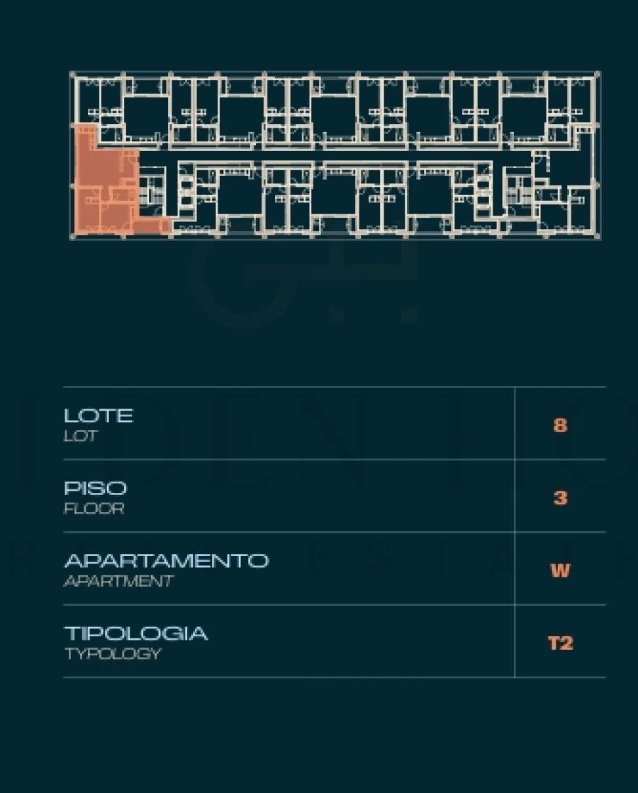 Apartamento T2 para Venda em Moreira Planta 2