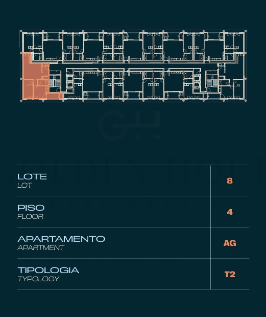 Apartamento T2 para Venda em Moreira Planta 2