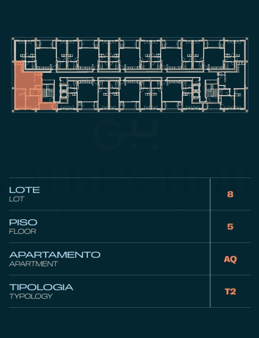 Apartamento T2 para Venda em Moreira Planta 2