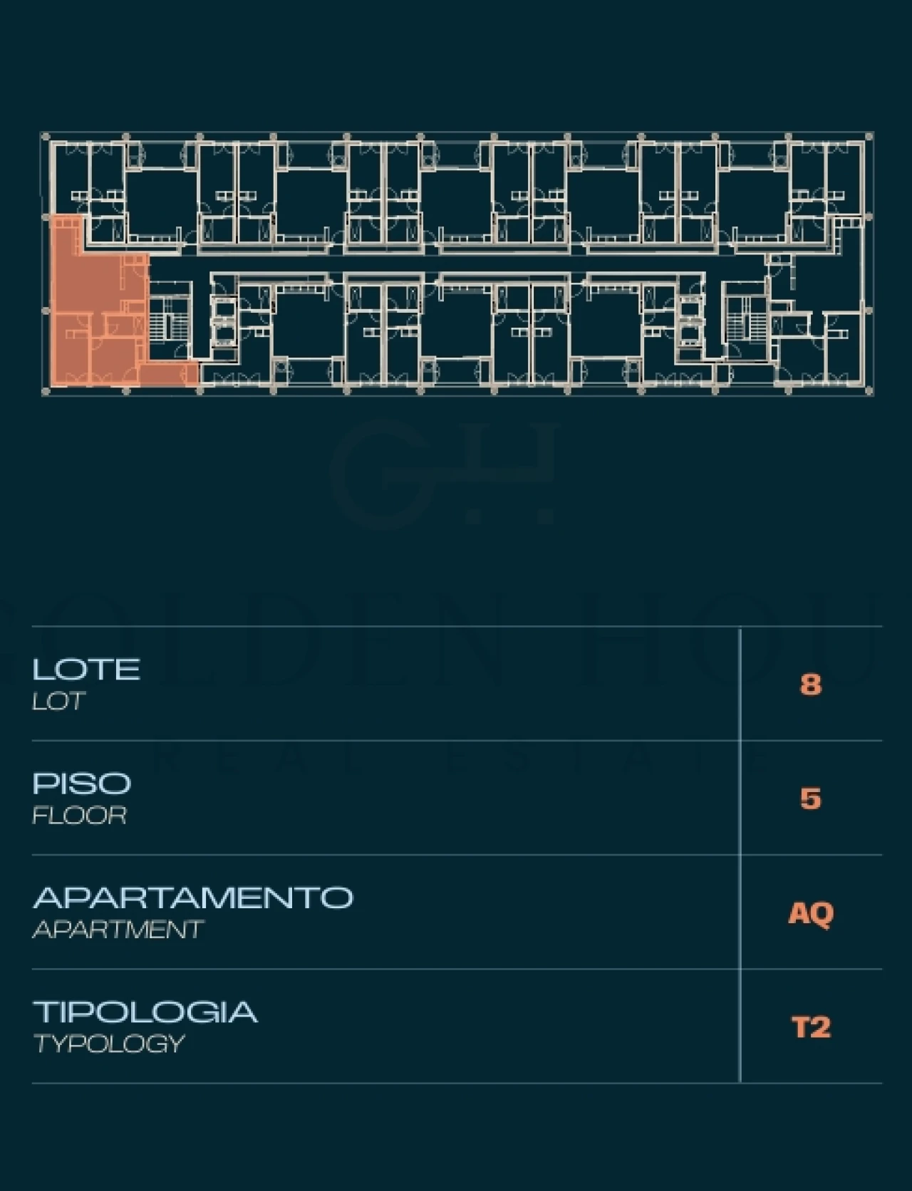 Apartamento T2 para Venda em Moreira Planta 2