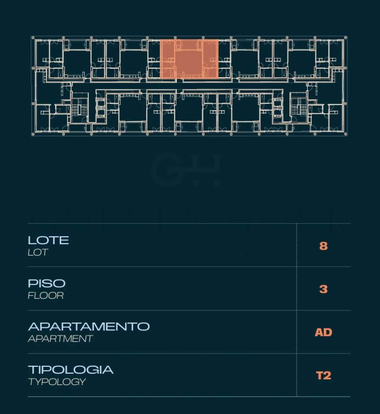 Apartamento T2 para Venda em Moreira Planta 2