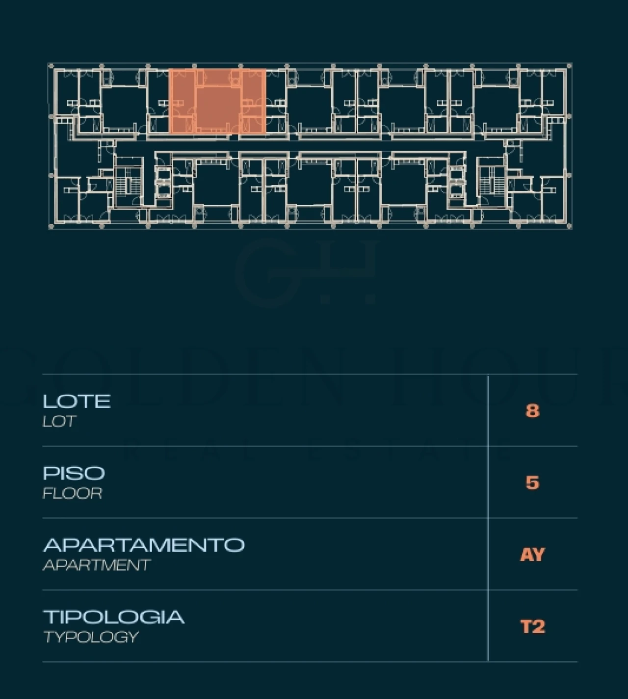 Apartamento T2 para Venda em Moreira Planta 2