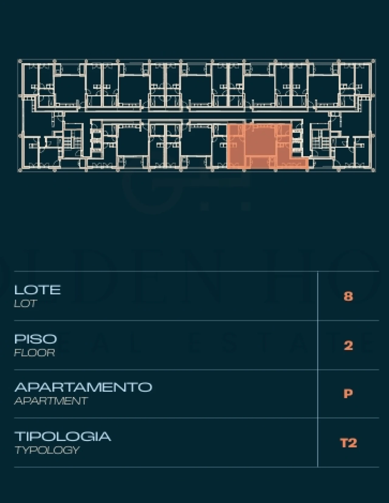 Apartamento T2 para Venda em Moreira Planta 2