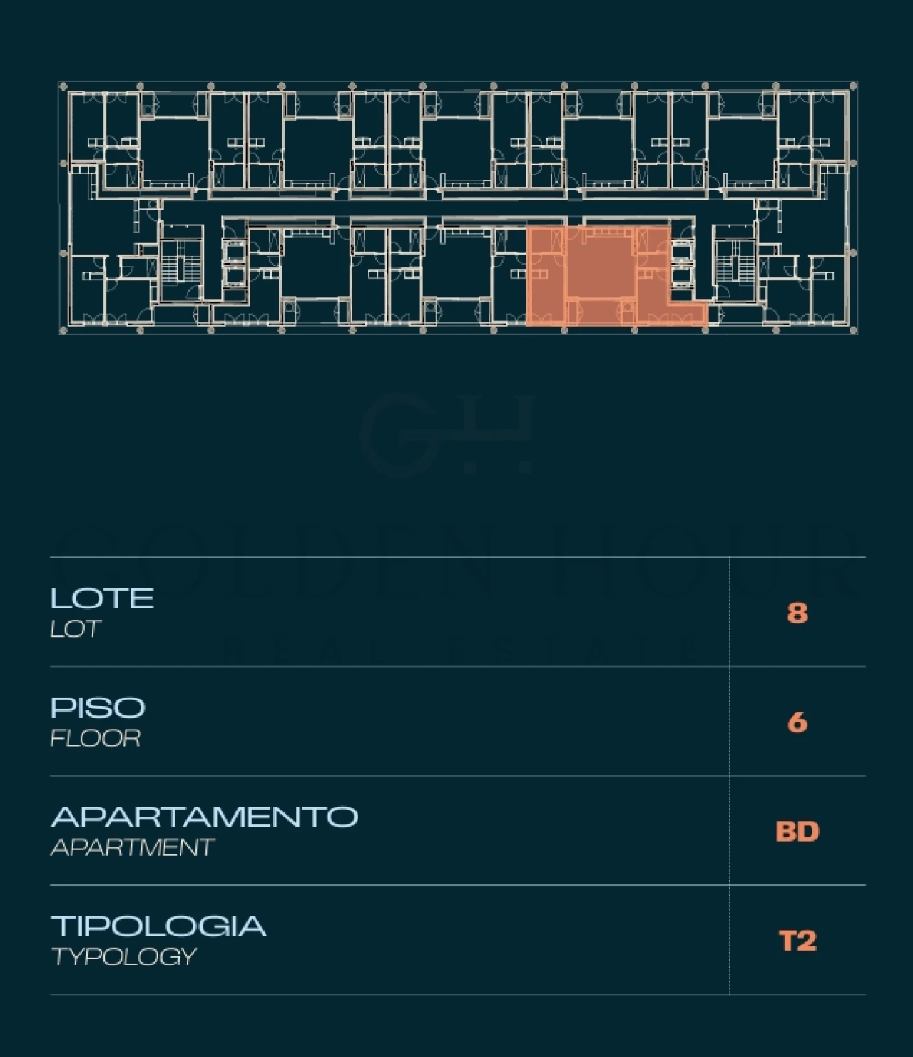Apartamento T2 para Venda em Moreira Planta 2