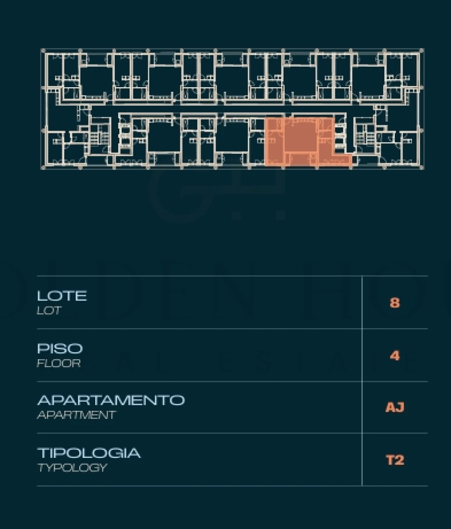 Apartamento T2 para Venda em Moreira Planta 2