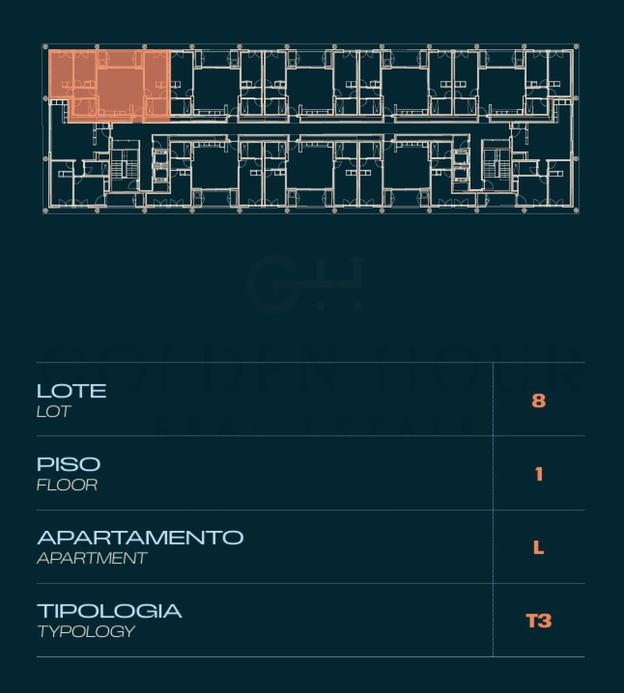 Apartamento T3 para Venda em Moreira Planta 2