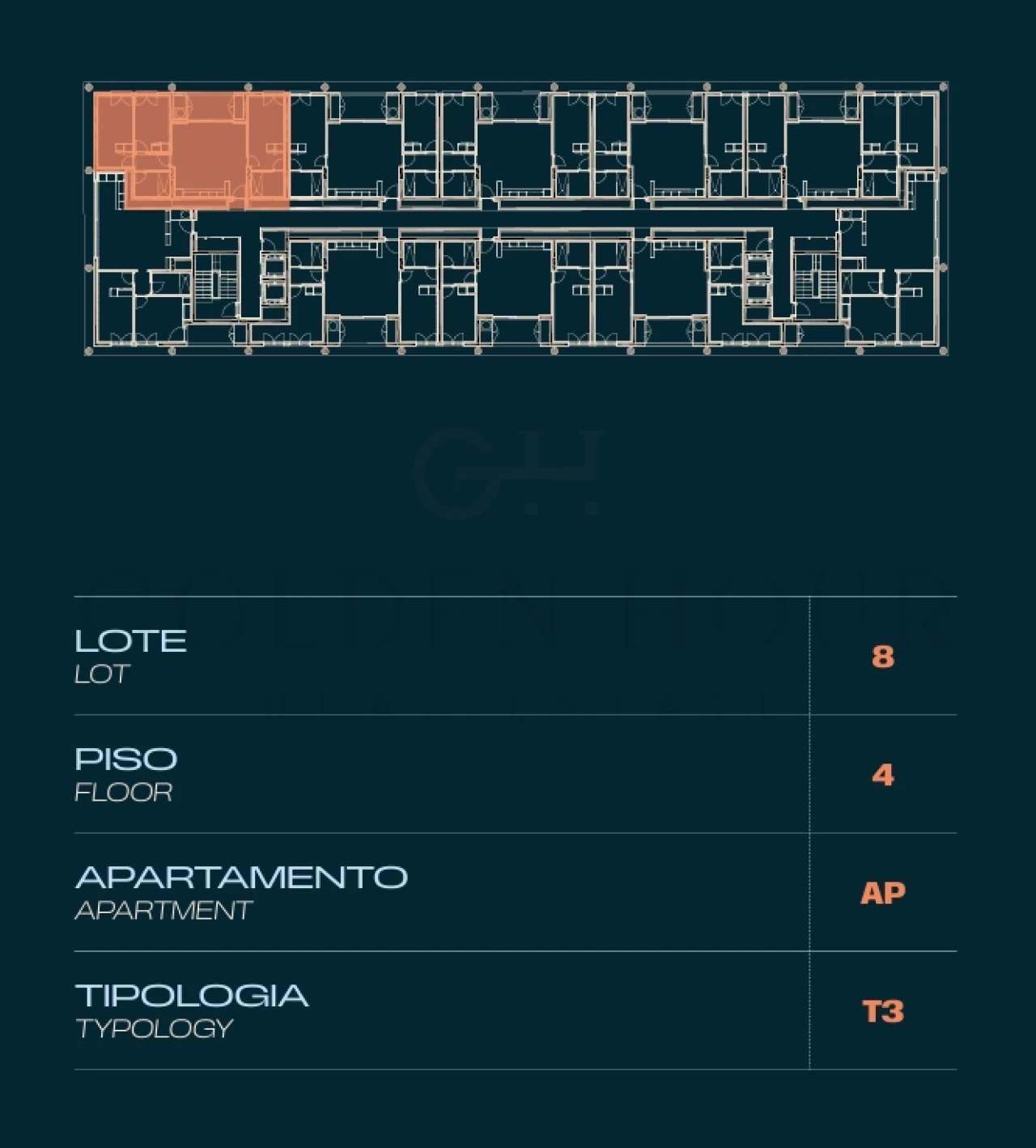 Apartamento T3 para Venda em Moreira Planta 2