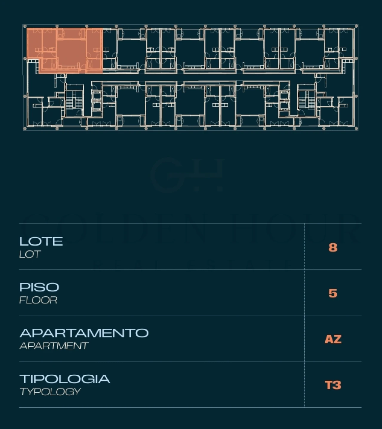 Apartamento T3 para Venda em Moreira Planta 2