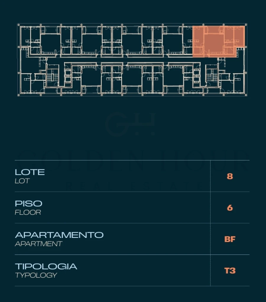 Apartamento T3 para Venda em Moreira Planta 2