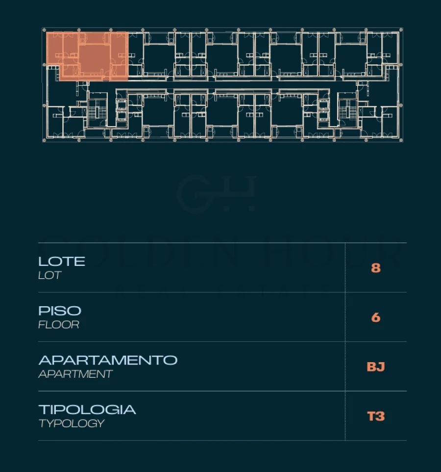 Apartamento T3 para Venda em Moreira Planta 2