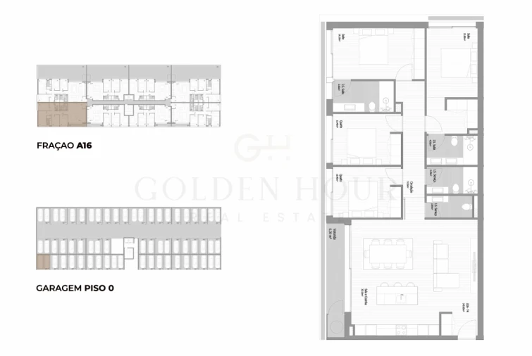 Apartamento T4 para Venda em Fânzeres e São Pedro da Cova Planta 1
