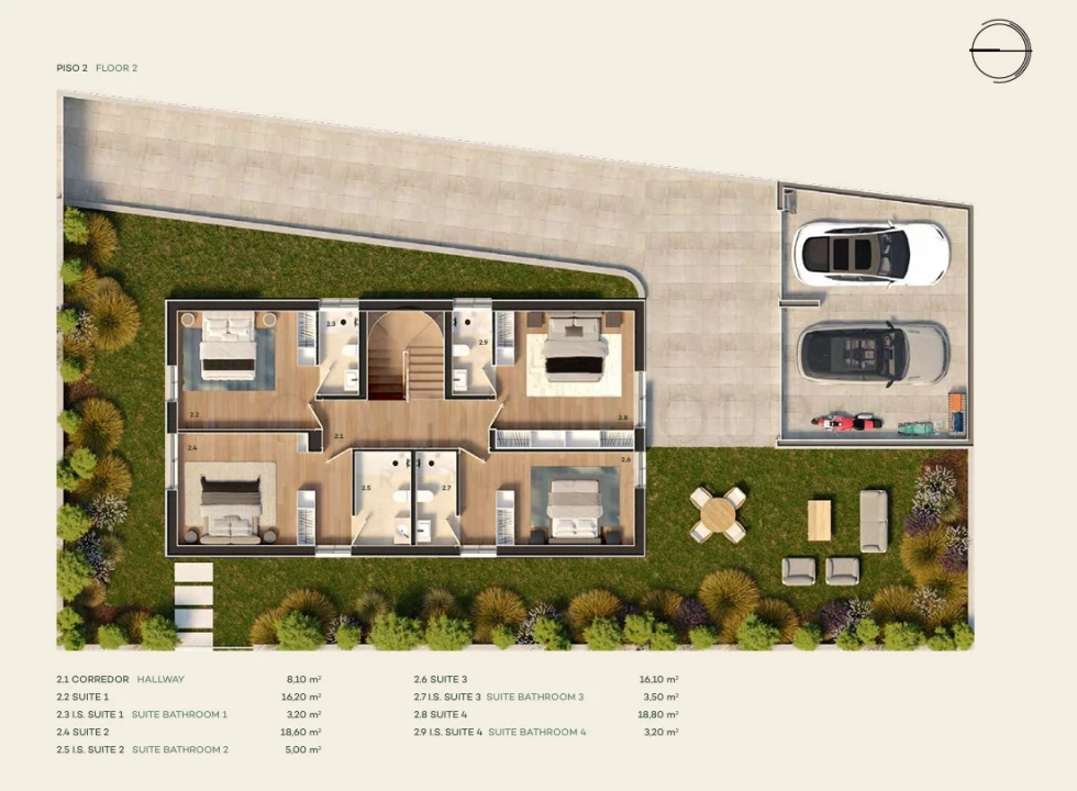 Moradia T4 para Venda em Canidelo Planta 2