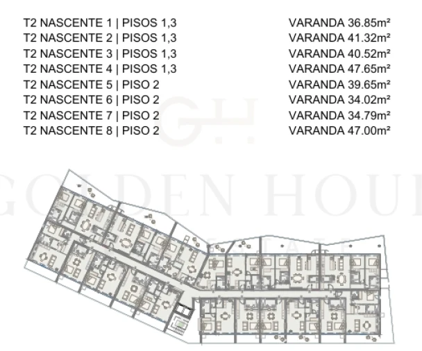 Apartamento T2 para Venda em Oliveira do Douro Planta 2