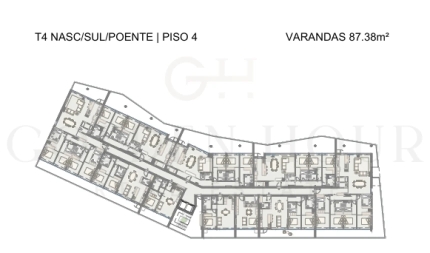 Apartamento T4 para Venda em Oliveira do Douro Planta 2