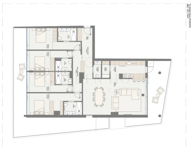 Apartamento T4 para Venda em Oliveira do Douro Planta 1