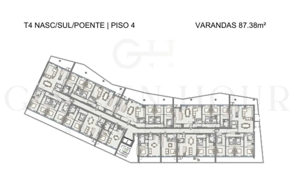Apartamento T4 para Venda em Oliveira do Douro Planta 2