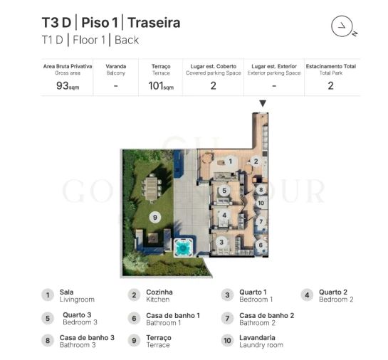 Apartamento T3 para Venda em Valongo Planta 1