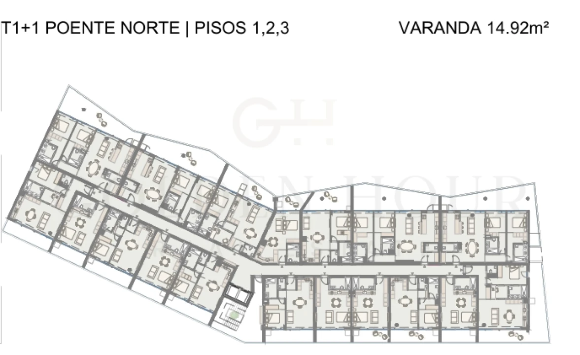 Apartamento T1 para Venda em Oliveira do Douro Planta 2