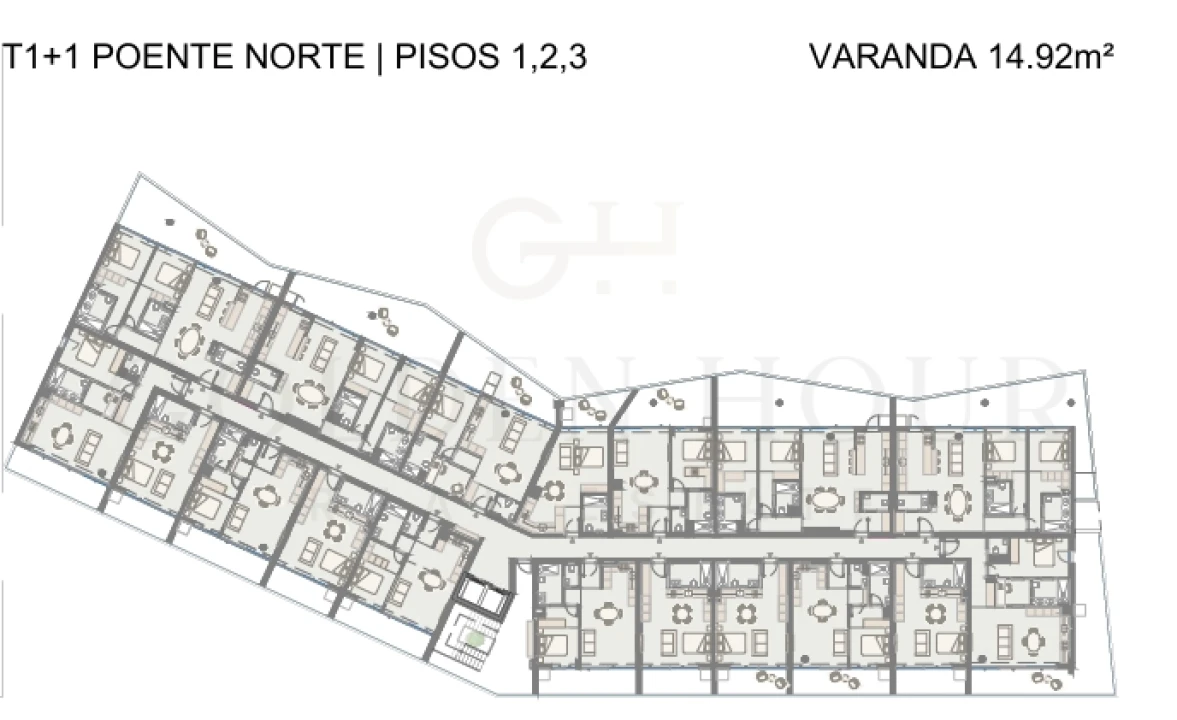 Apartamento T1 para Venda em Oliveira do Douro Planta 2