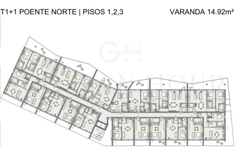 Apartamento T1 para Venda em Oliveira do Douro Planta 2